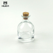 household 100ml semicircle glass reed diffuser aroma bottle with cork